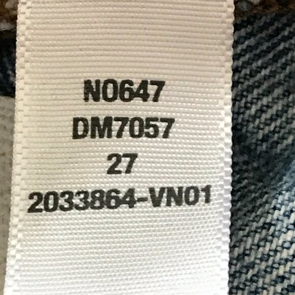 Madewell 90s Straight Jeans Women 27 Blue High Rise Distressed Raw Hem Stretch - Picture 14 of 14